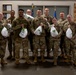 First sergeants pass out turkeys to Airmen