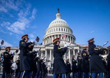 "Pershing's Own" Rehearses for 60th Presidential Inauguration