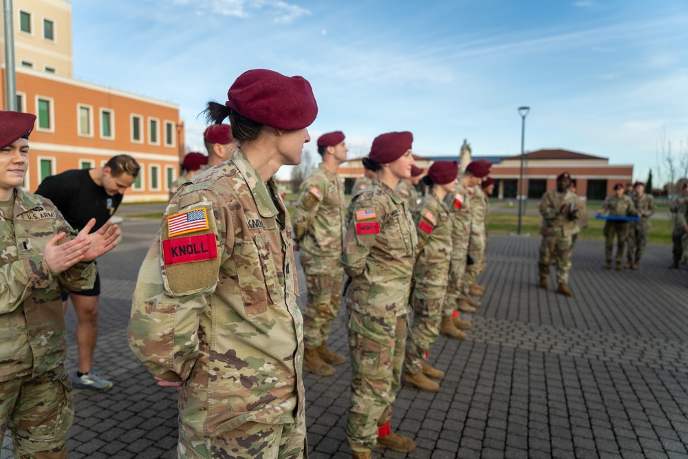 173rd Brigade Support Battalion Celebrates Graduation of New Jumpmasters in Vicenza, Italy