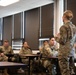 U.S. Army Reserve Capt. Alexandra Wiak conducts a class on Nutrition.