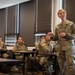 U.S. Army Reserve Capt. Alexandra Wiak conducts a class on Nutrition.