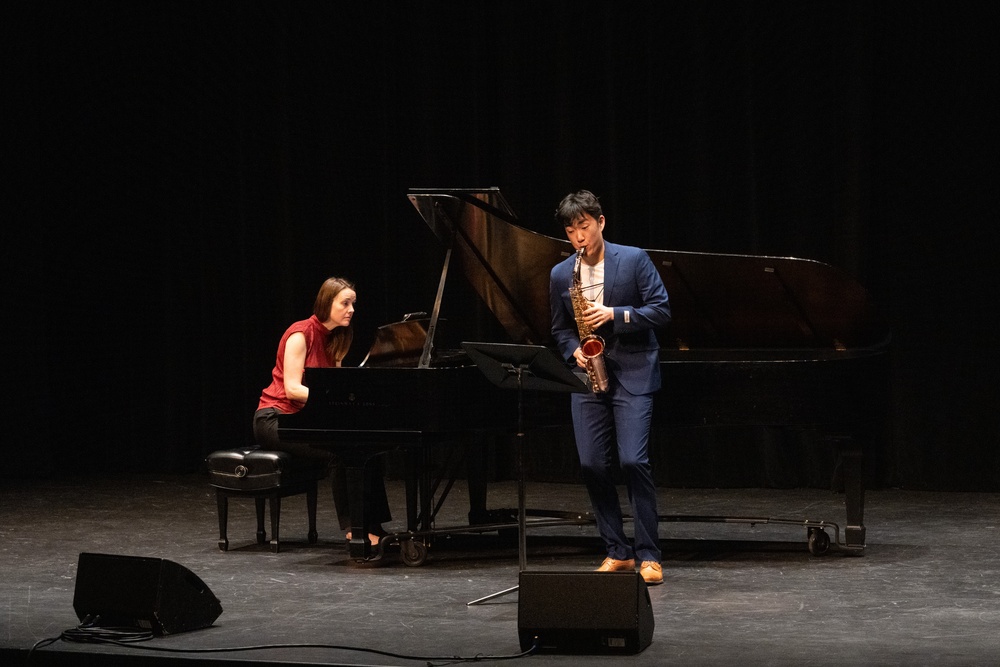 Navy Band hosts honors students at 45th International Saxophone Symposium