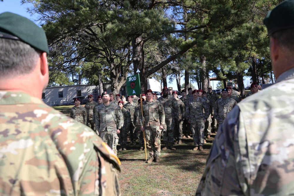 Special Operations Detachment - Africa change of command ceremony at Camp Swift