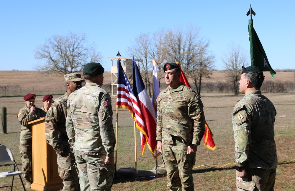 Special Operations Detachment - Africa change of command ceremony at Camp Swift