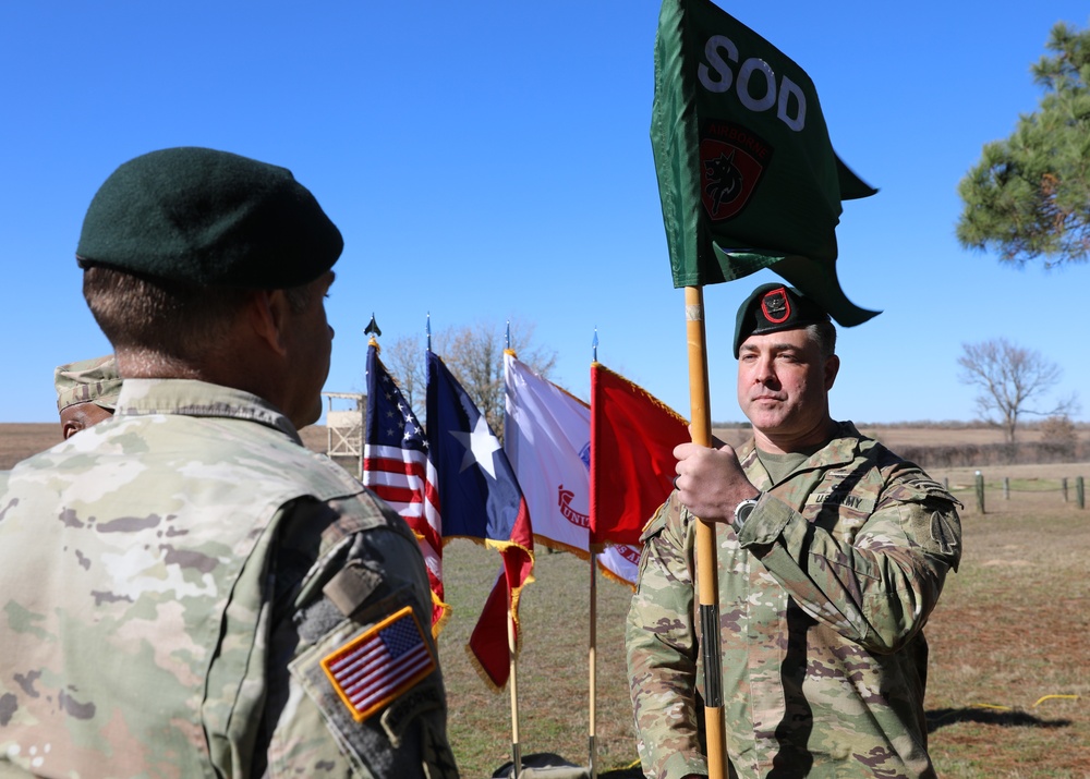 Special Operations Detachment - Africa change of command ceremony at Camp Swift