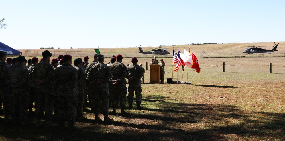 Special Operations Detachment - Africa change of command ceremony at Camp Swift