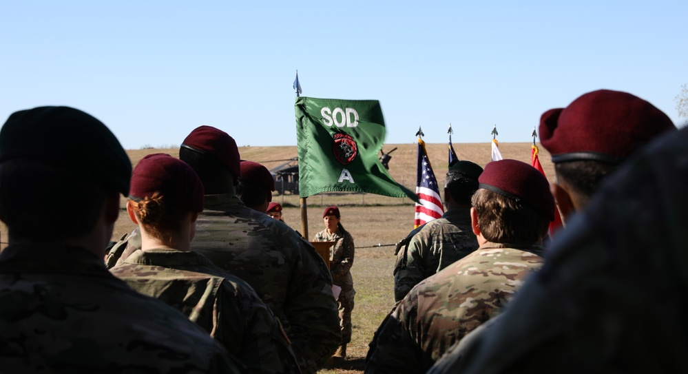 Special Operations Detachment - Africa change of command ceremony at Camp Swift