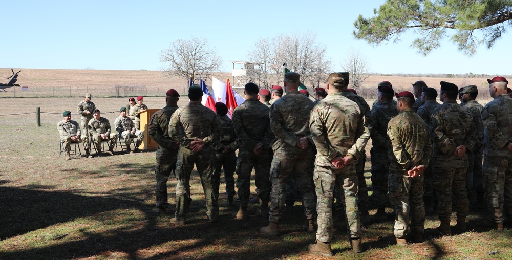 Special Operations Detachment - Africa change of command ceremony at Camp Swift