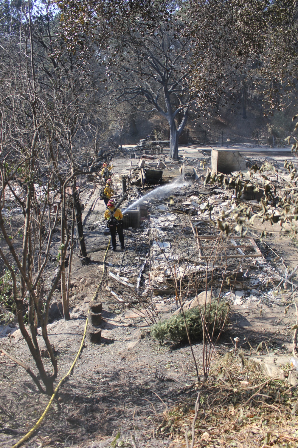 March Field Fire Emergency Services fight multiple fires across southern California, Alta Dena, California, January 11, 2025.