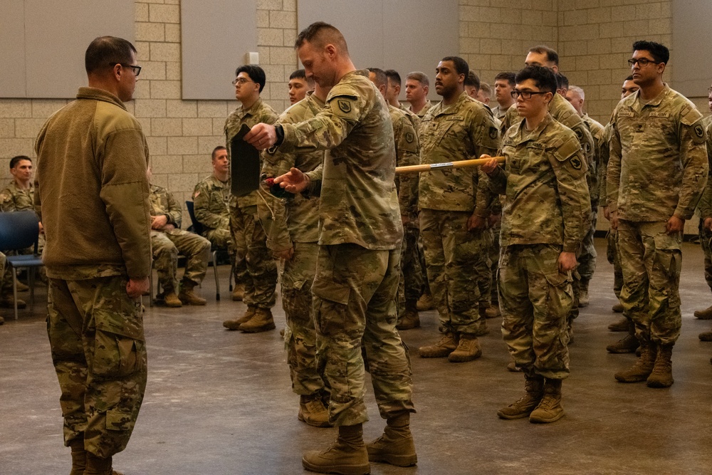 Uncasing the Colors: Washington National Guard military police detachment returns from Spartan Shield deployment.