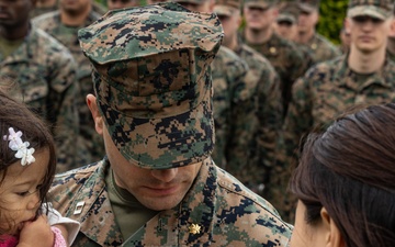 3rd MEB Marines conduct a promotion ceremony