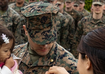 3d MEB Marines conduct a promotion ceremony