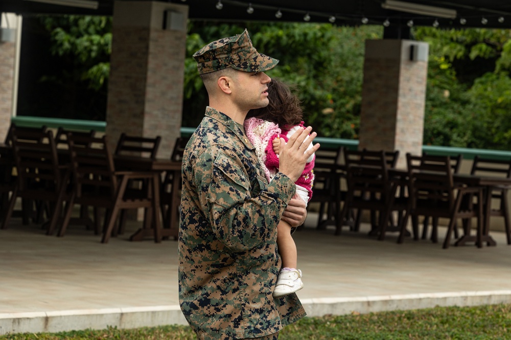 3rd MEB Marines conduct a promotion ceremony