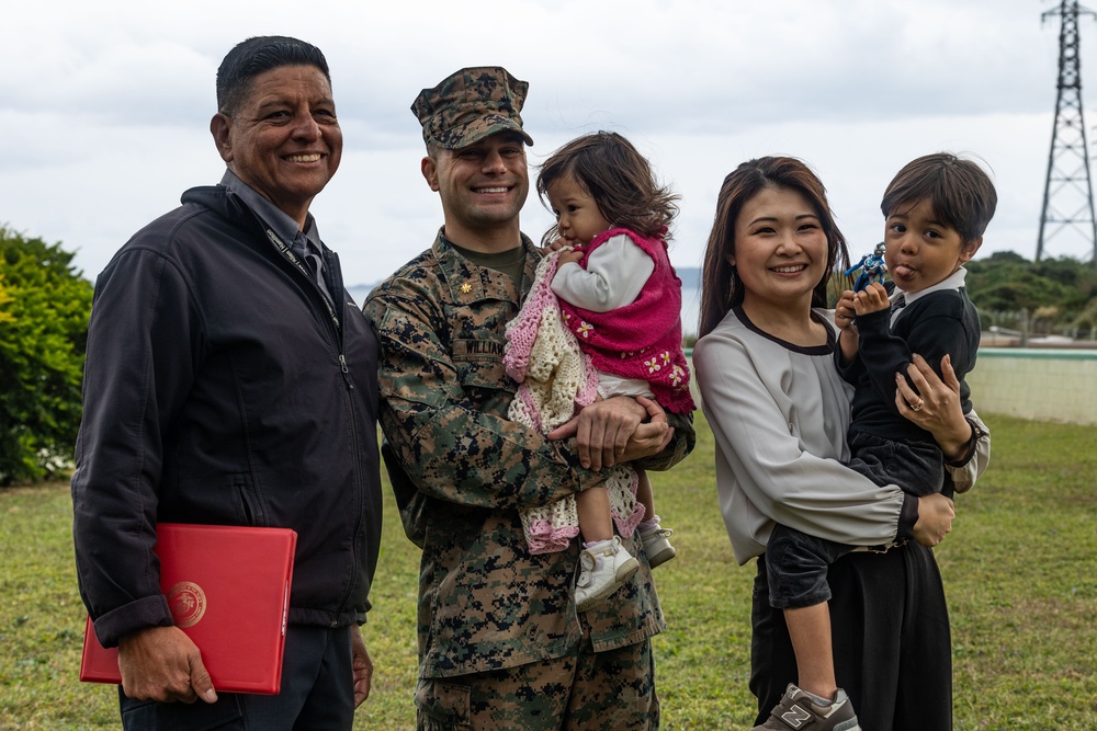 3rd MEB Marines conduct a promotion ceremony