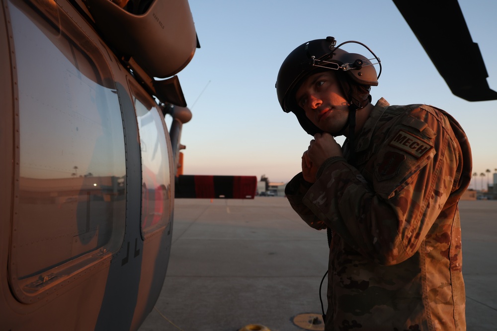 129th Rescue Wing maintainers support Los Angeles firefighting mission