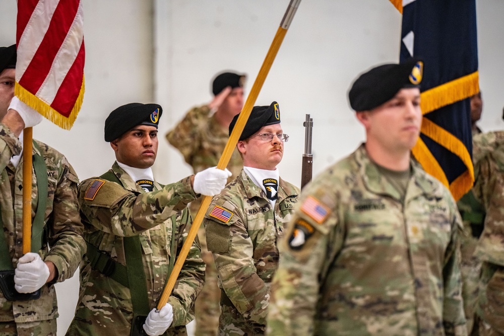 101st Combat Aviation Brigade Color Casing Ceremony