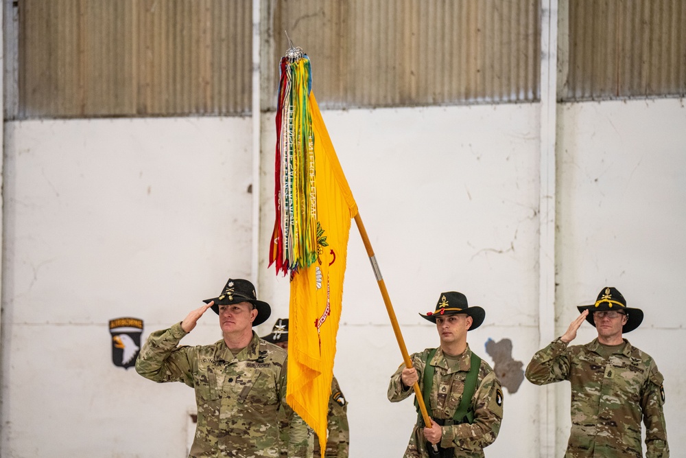 101st Combat Aviation Brigade Color Casing Ceremony