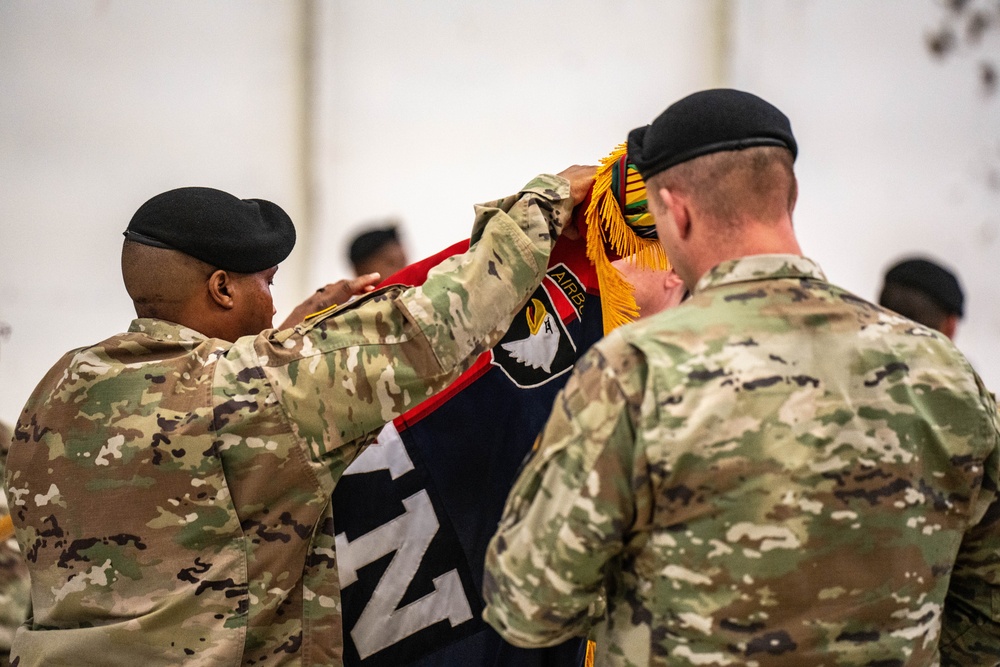 101st Combat Aviation Brigade Color Casing Ceremony