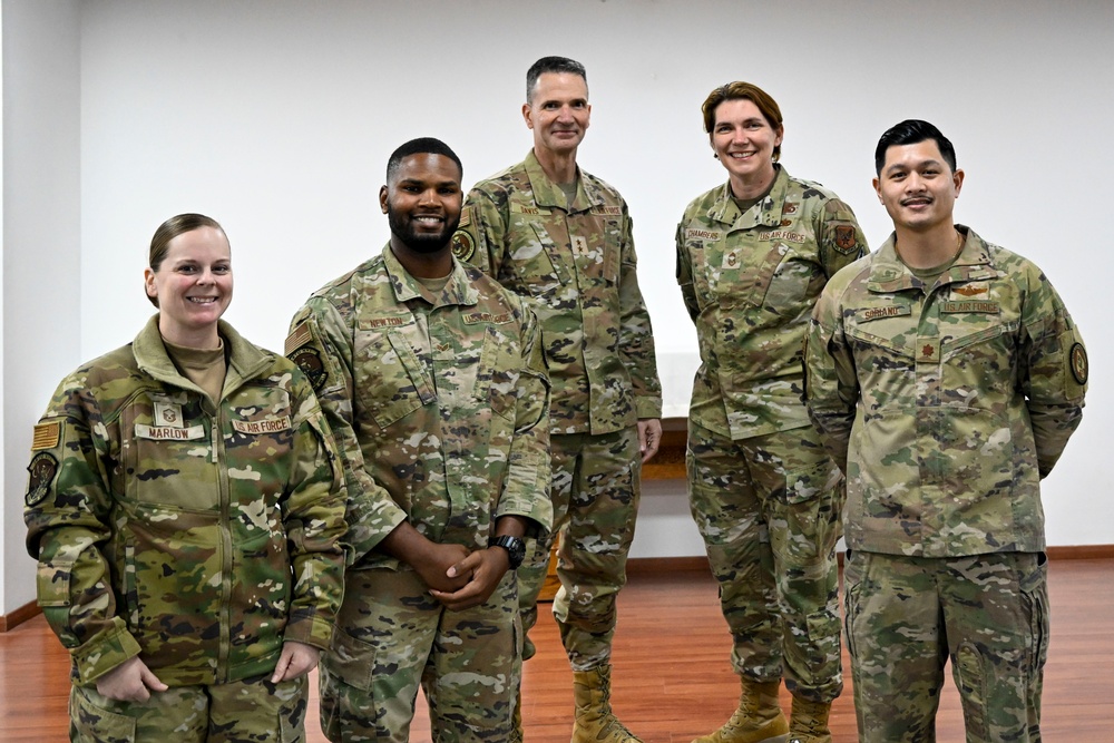 Chaplain Maj. Gen. Trent Davis visits deployed personnel