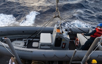 USS Oscar Austin (DDG 79) Conducts Man Overboard Drill