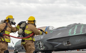 U.S. Marines and FRC-East simulate a downed aircraft recovery