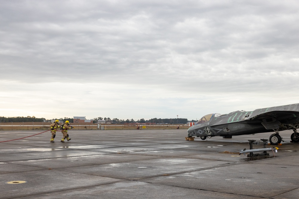 U.S. Marines and FRC-East simulate a downed aircraft recovery