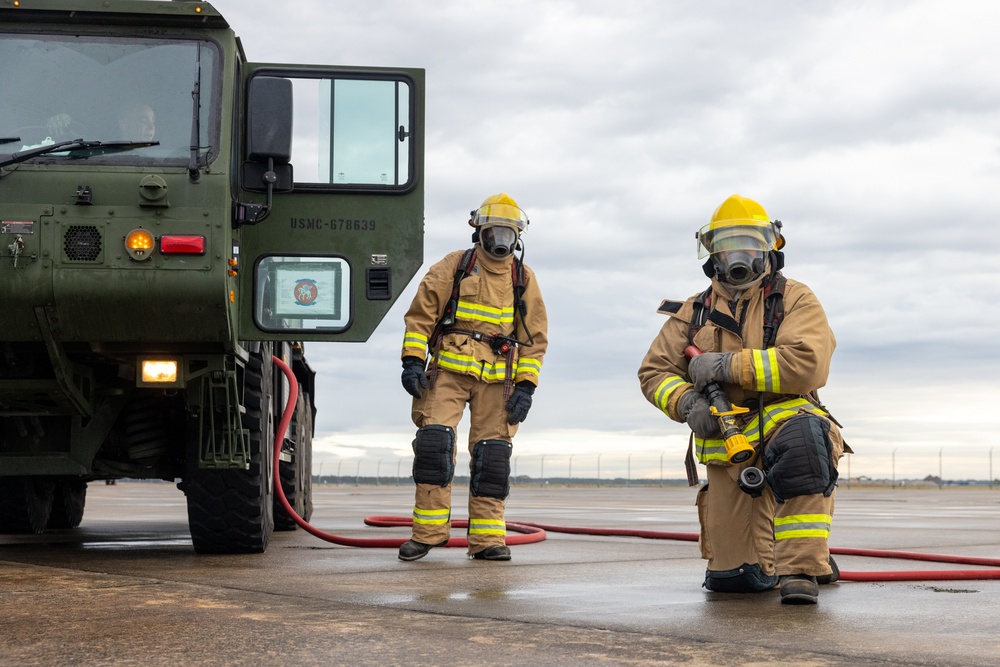 U.S. Marines and FRC-East simulate a downed aircraft recovery