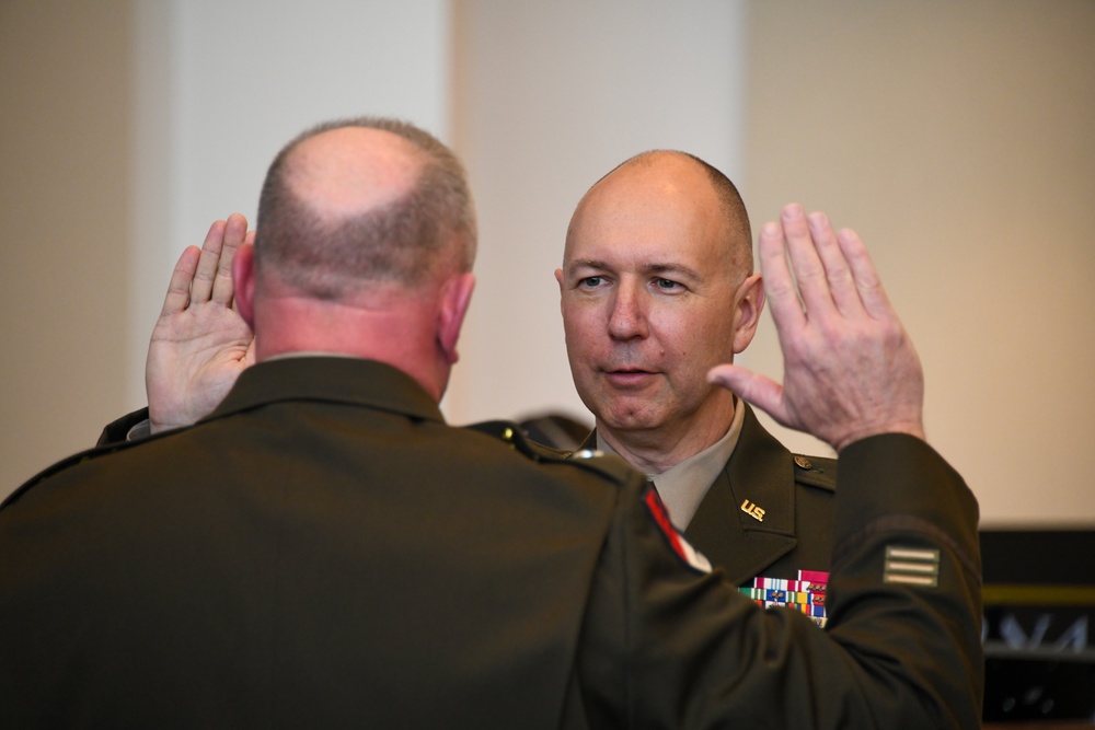 Lt. Gen. Robert Harter promotes Brig. Gen. Mitchell Wisniewski