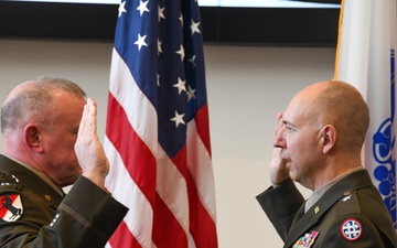 Lt. Gen. Robert Harter promotes Brig. Gen. Mitchell Wisniewski