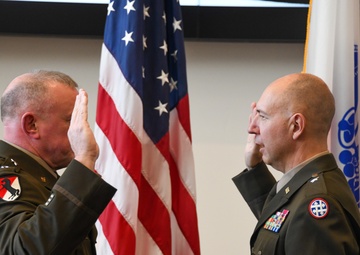 Lt. Gen. Robert Harter promotes Brig. Gen. Mitchell Wisniewski
