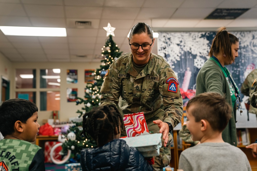 U.S. Army North brings holiday cheer to Pershing Elementary students with annual toy drive