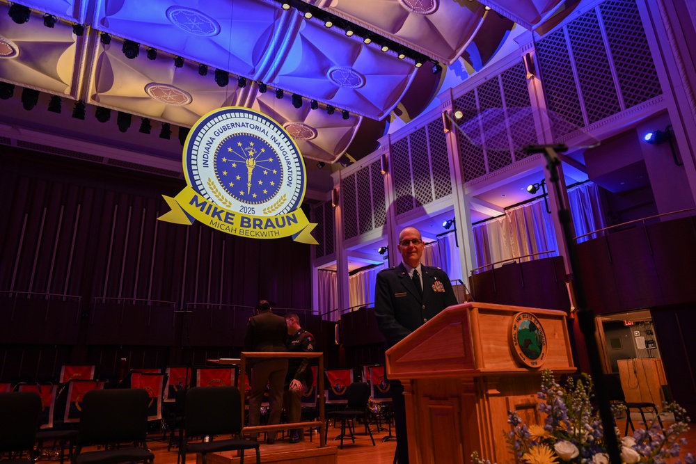 Lt. Col. Lundy delivers opening invocation for Gov. Braun's Inauguration