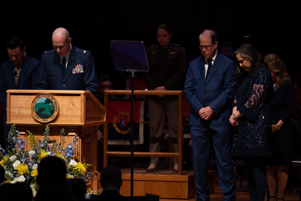 Lt. Col. Lundy delivers opening invocation for Gov. Braun's Inauguration