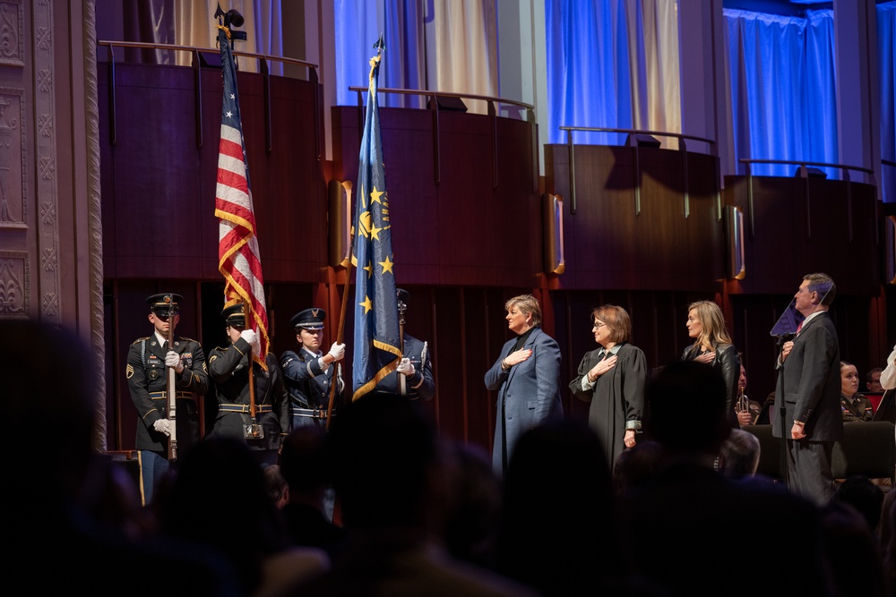 Indiana National Guard service members support Gov. Braun's Inauguration