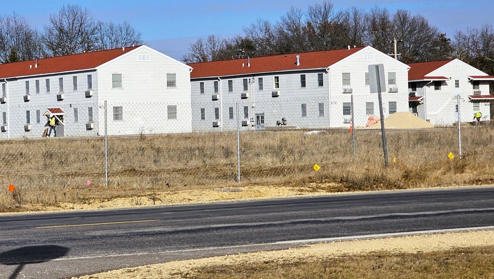 January construction operations on $55.75 million Collective Training Officers Quarters Project at Fort McCoy