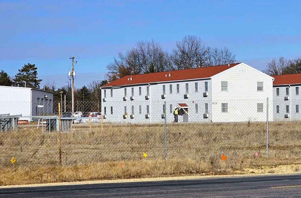 January construction operations on $55.75 million Collective Training Officers Quarters Project at Fort McCoy