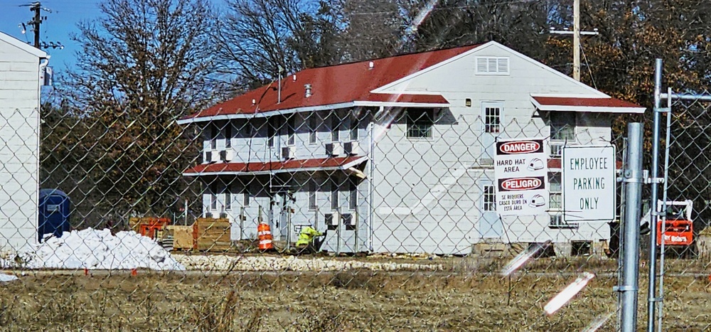 January construction operations on $55.75 million Collective Training Officers Quarters Project at Fort McCoy