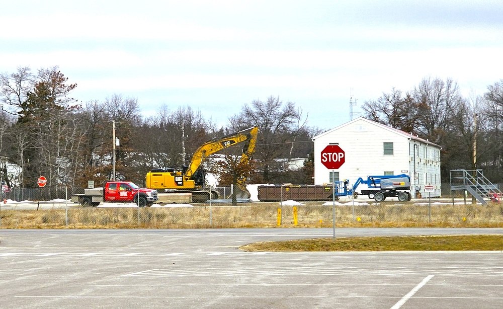 January construction operations on $55.75 million Collective Training Officers Quarters Project at Fort McCoy