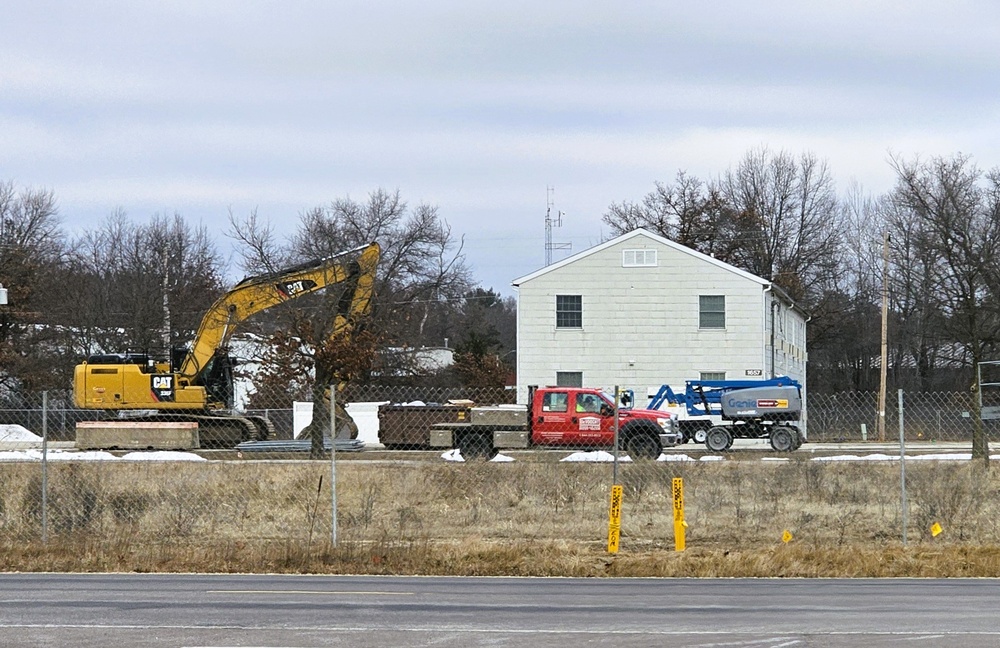 January construction operations on $55.75 million Collective Training Officers Quarters Project at Fort McCoy