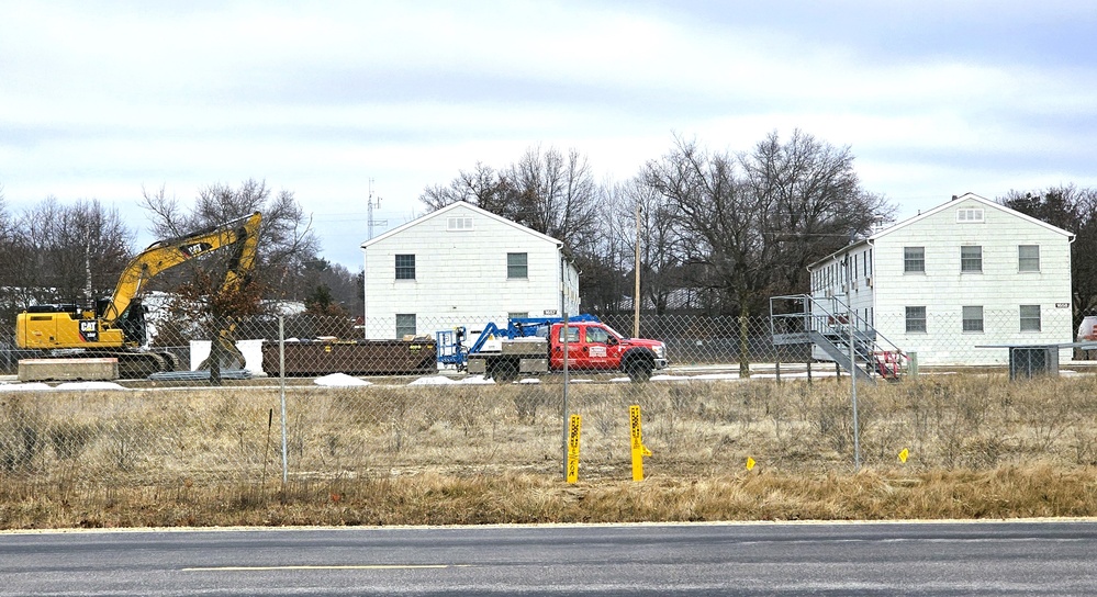 January construction operations on $55.75 million Collective Training Officers Quarters Project at Fort McCoy