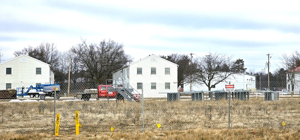 January construction operations on $55.75 million Collective Training Officers Quarters Project at Fort McCoy