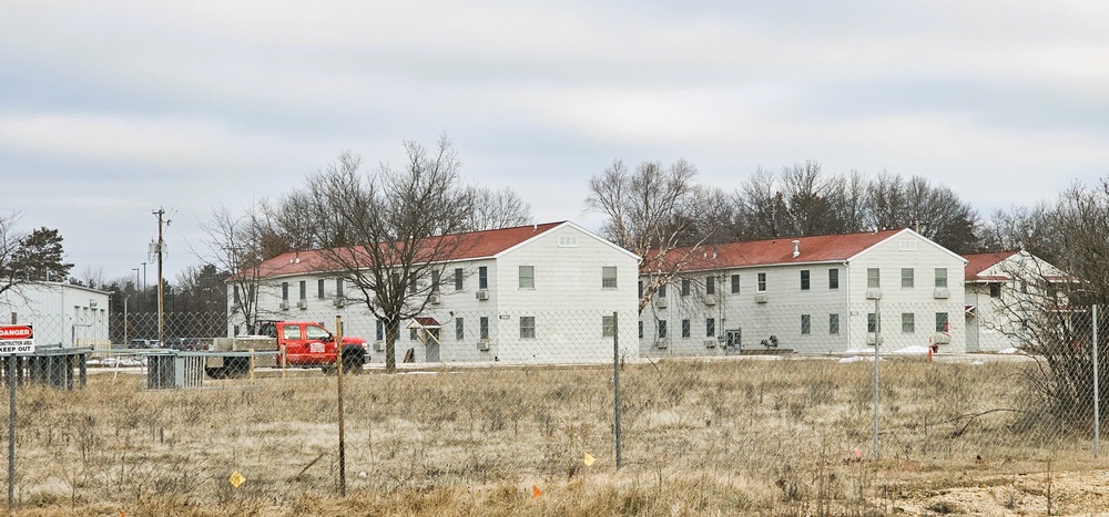 January construction operations on $55.75 million Collective Training Officers Quarters Project at Fort McCoy