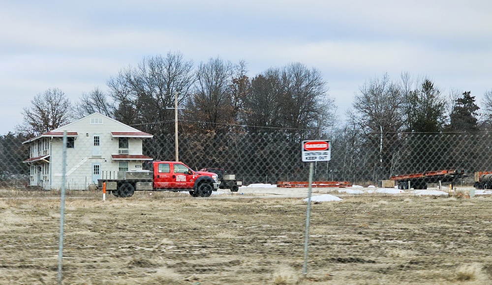 January construction operations on $55.75 million Collective Training Officers Quarters Project at Fort McCoy