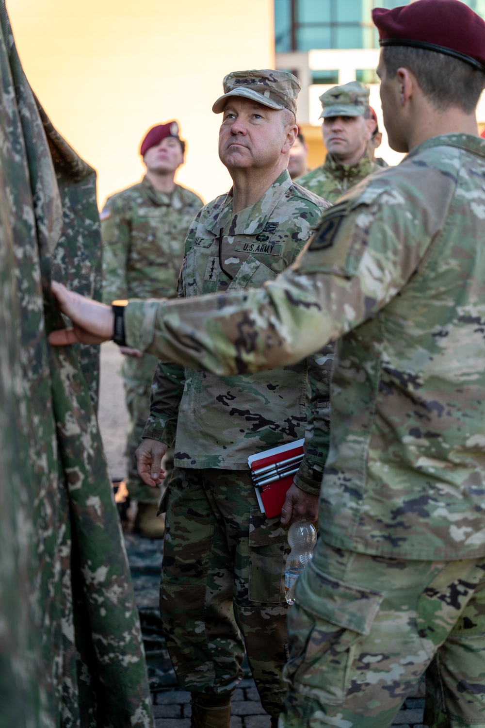 Lt. Gen. Anthony R. Hale Visits 173rd Airborne Brigade in Italy to Discuss Frontline Military Innovations