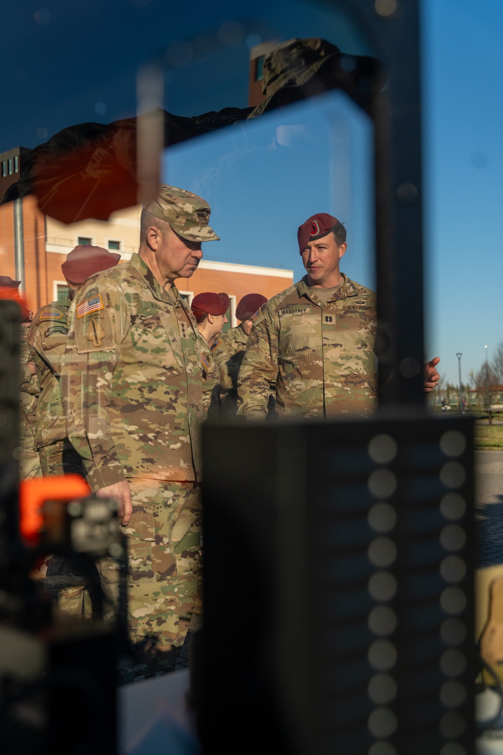 Lt. Gen. Anthony R. Hale Visits 173rd Airborne Brigade in Italy to Discuss Frontline Military Innovations