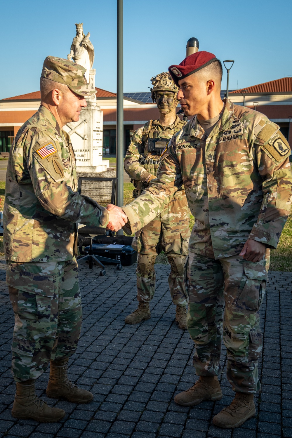 Lt. Gen. Anthony R. Hale Visits 173rd Airborne Brigade in Italy to Discuss Frontline Military Innovations