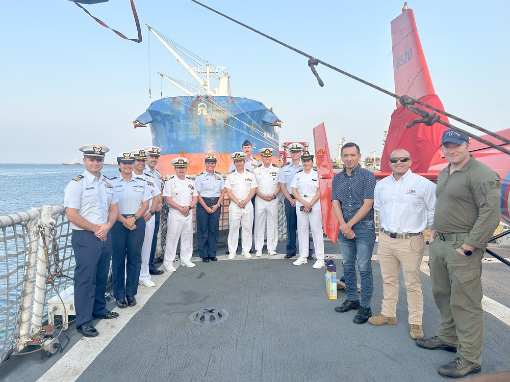 Coast Guard Cutter Venturous visits Manta, Ecuador