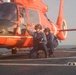 Coast Guard Cutter Venturous crew members conduct flight operations with an embarked aircrew in the Eastern Pacific Ocean