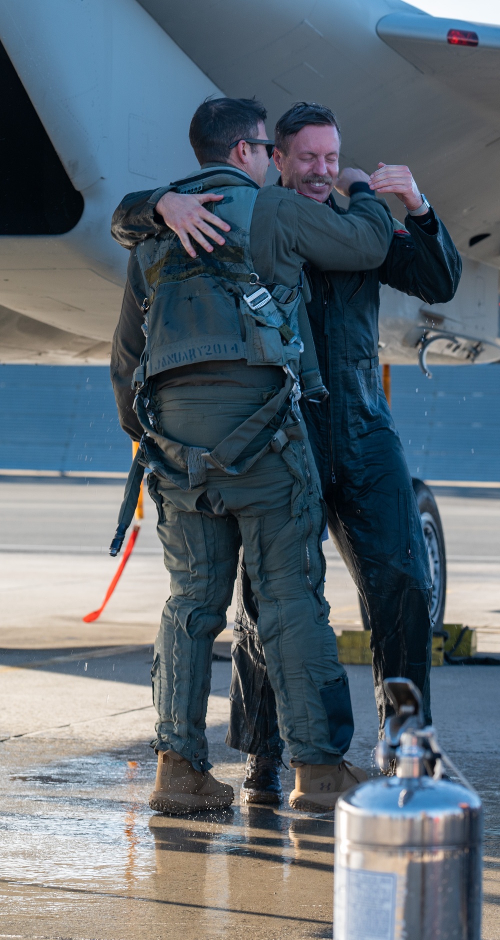 Maj. John 'Space' Stout flies fini-flight at the 104th Fighter Wing