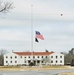 Fort McCoy remembers President Carter with flag at half-staff